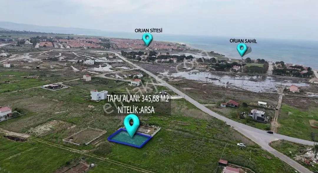 Denize 500 Metre Akçay Yolunda 345 M2 Satılık Arsa