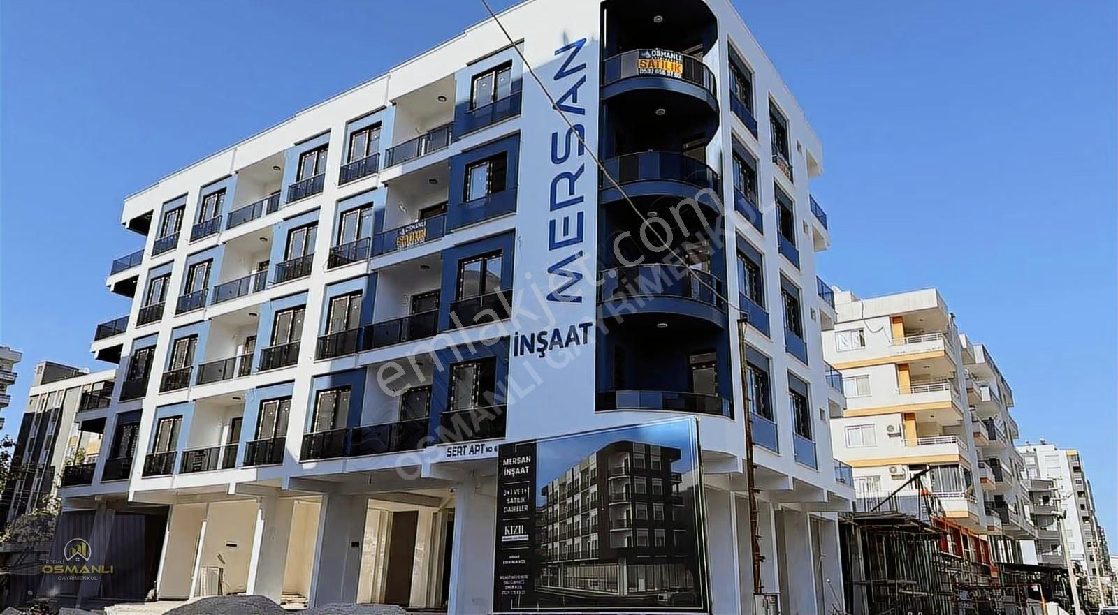 Erdemli 2+1 Çarşı Merkez Lüks Satılık Daire İskanı Alınmış