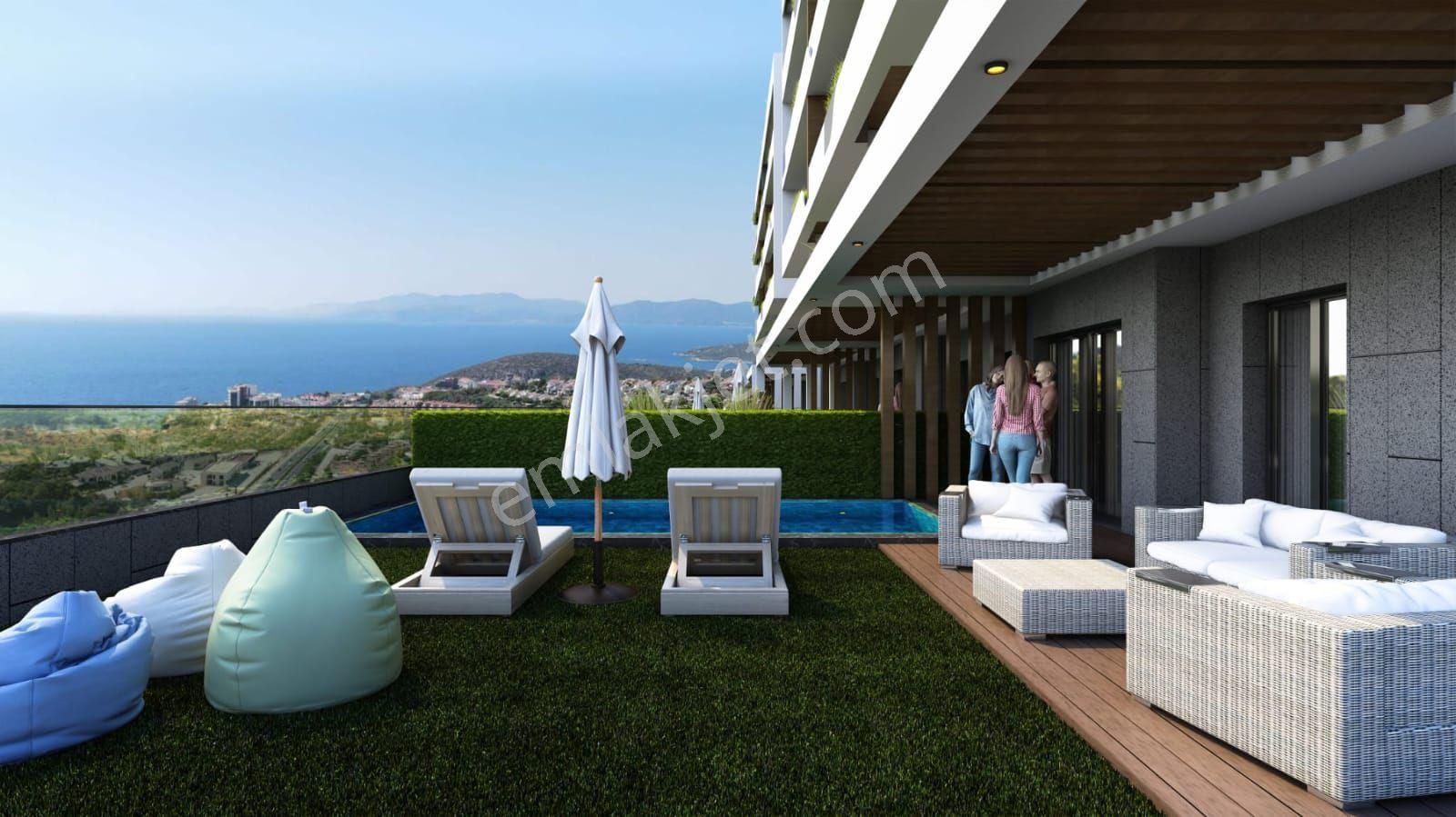 Kuşadası Ege Mahallesinde Satılık 1+1 2+1 Deniz Manzaralı Daireler - Görsel 13