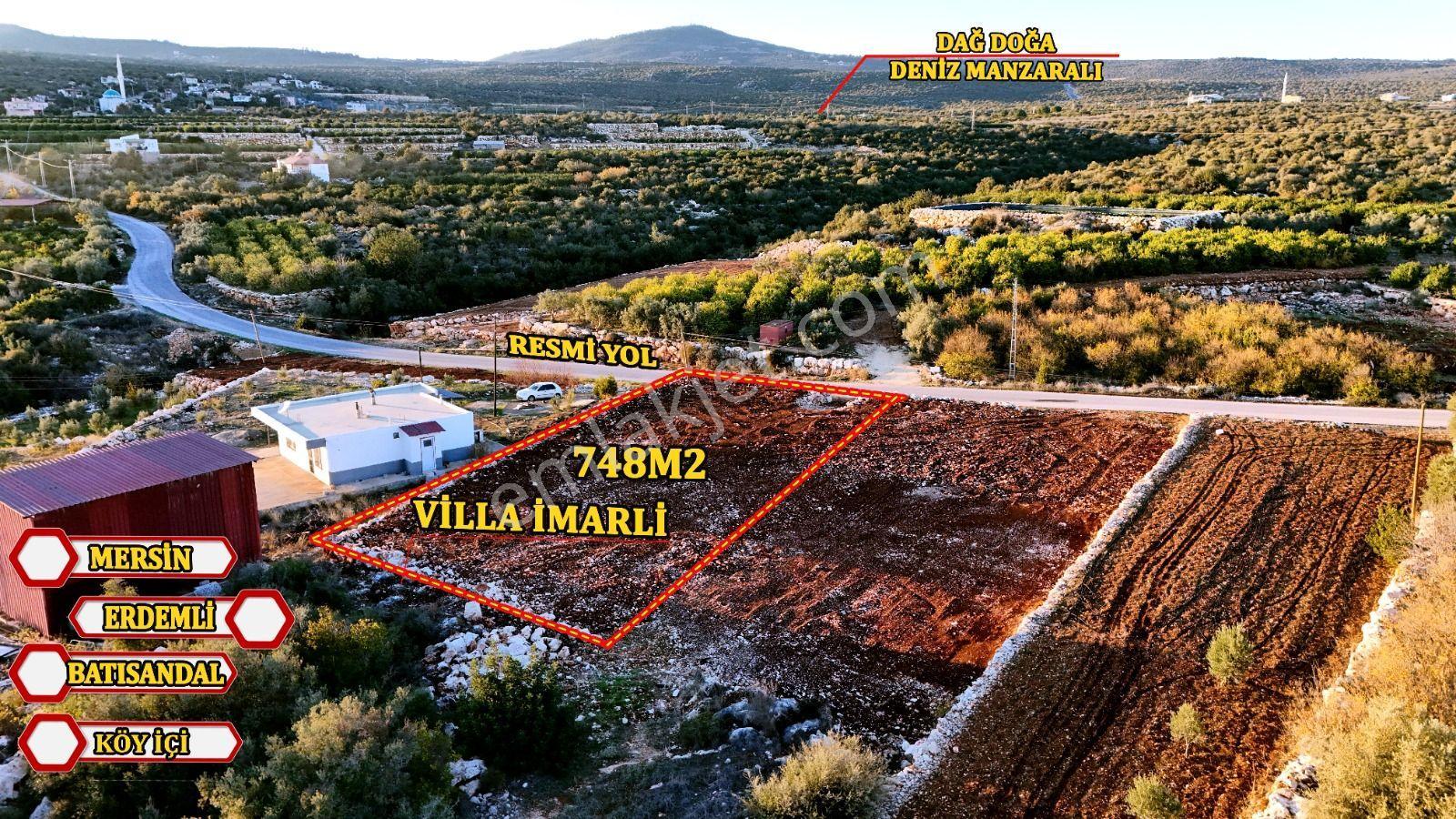 Erdemli Batısandalda Kapanmaz Deniz Manzaralı 748 M² Satılık Villa Arsası - Görsel 6