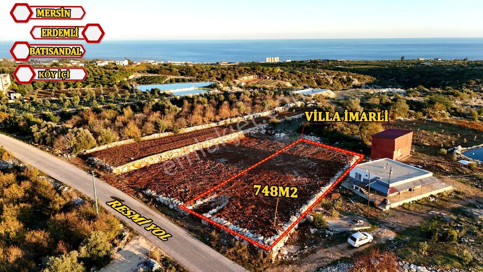 Erdemli Batısandalda Kapanmaz Deniz Manzaralı 748 M² Satılık Villa Arsası - Görsel 7