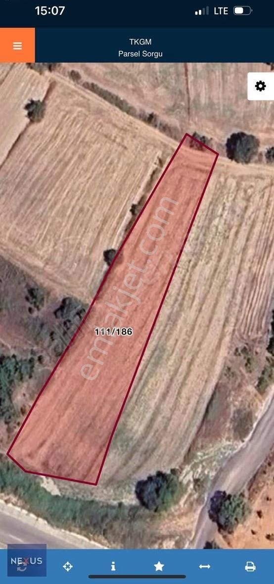 Bursa İncirli Mevki Satılık Tarla 2.562. Metre