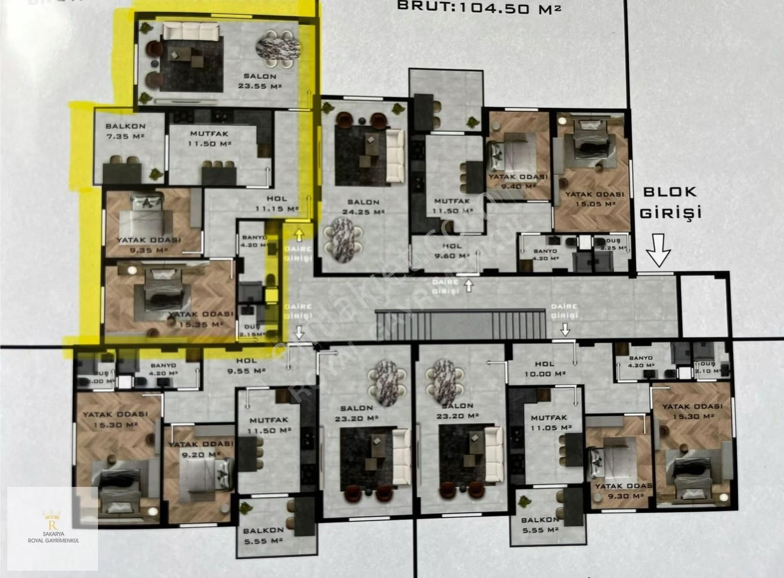 Serdivan'da Site İçi Geniş 2+1/sakarya Royal'den - Görsel 6