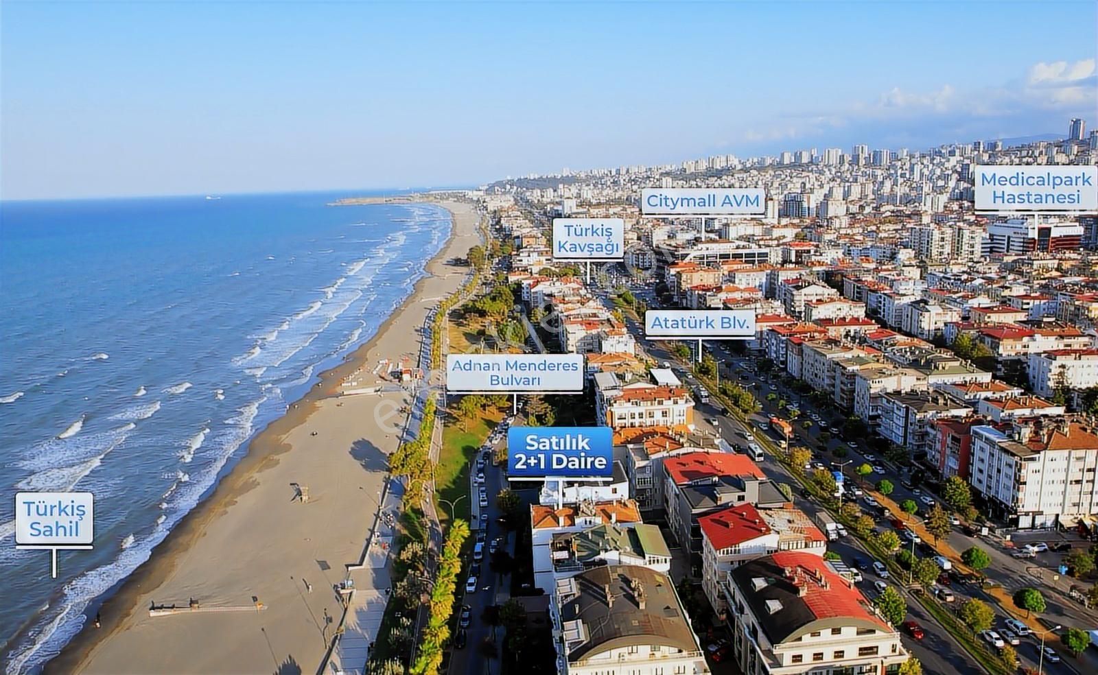 Sahile Sıfır Panonamik Deniz Manzaralı Satılık 2+1 Daire - Görsel 16