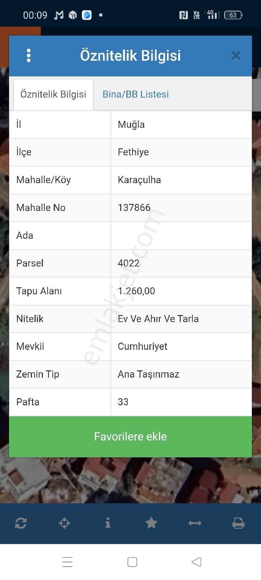 Karaçulhada Satılık İmar Sınırında Tarla