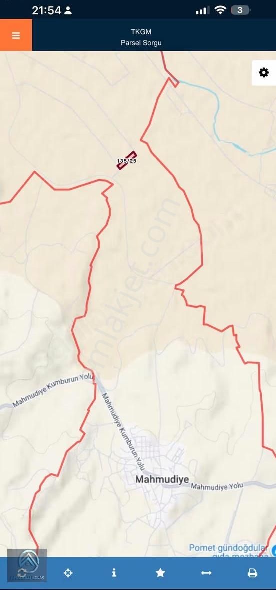 Çanakkale Ezine Mahmudiyede 11221 M2 Kadastro Yola Cepheli Tarla - Görsel 2