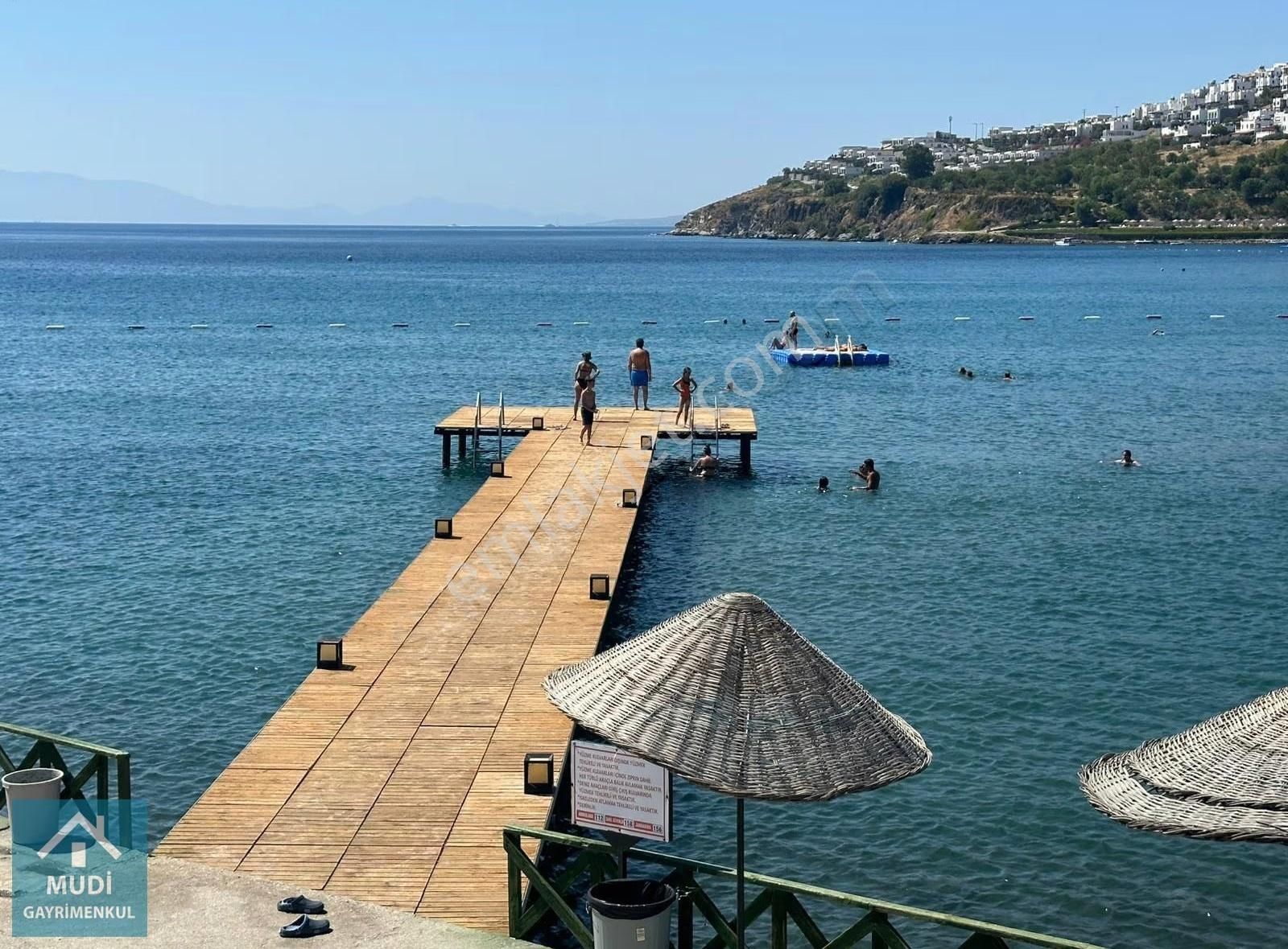 Bodrum Bankev Sitesi Kiralık Deniz Manzaralı Alt Kat Dubleks - Görsel 20