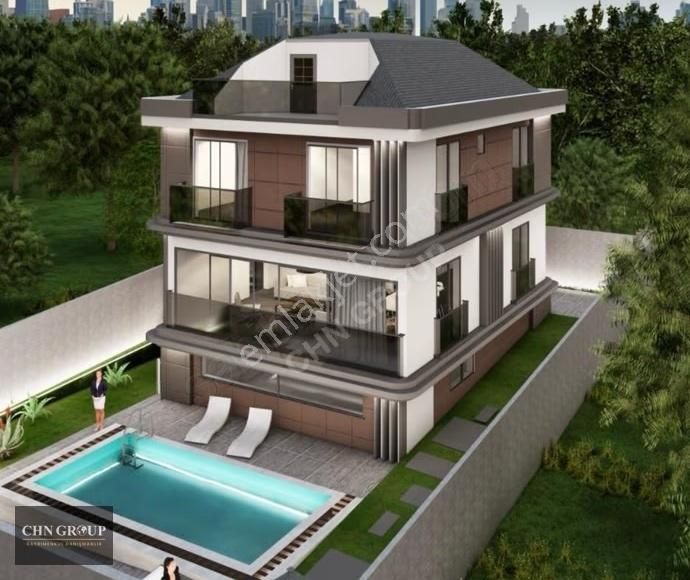 Tuzla Akfırat'ta 7+1, 380m² Müstakil Havuzlu Lüks Villa