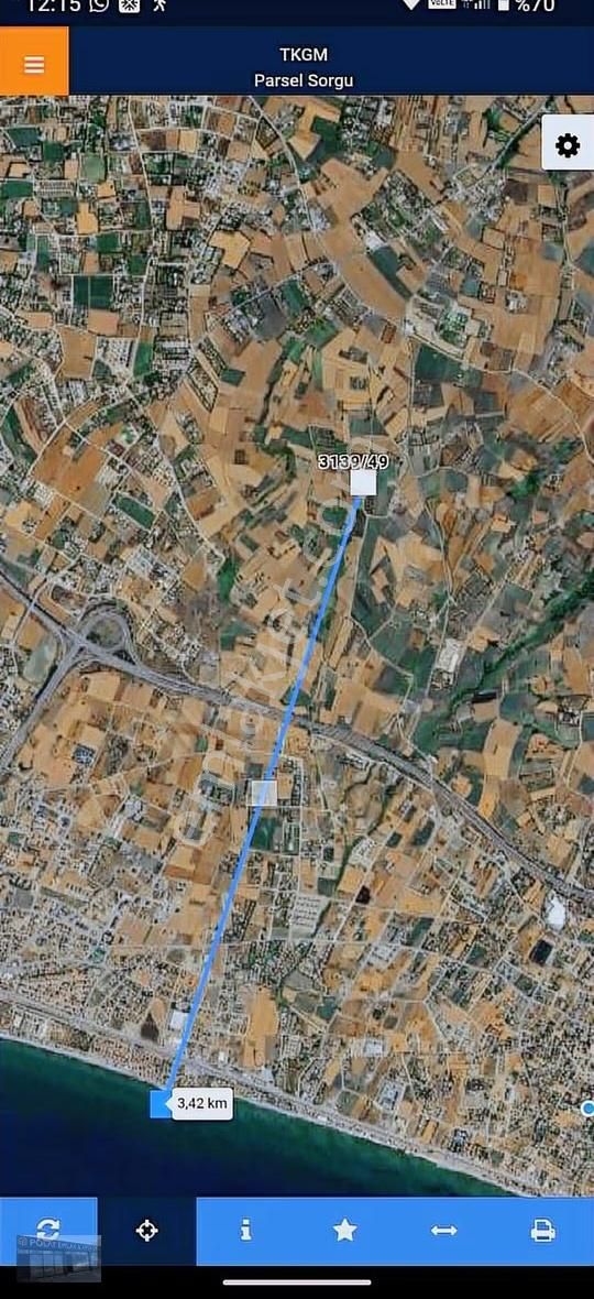 Celaliyede Satlık 4318 Mt Deniz Manzaralı Tarla - Görsel 3