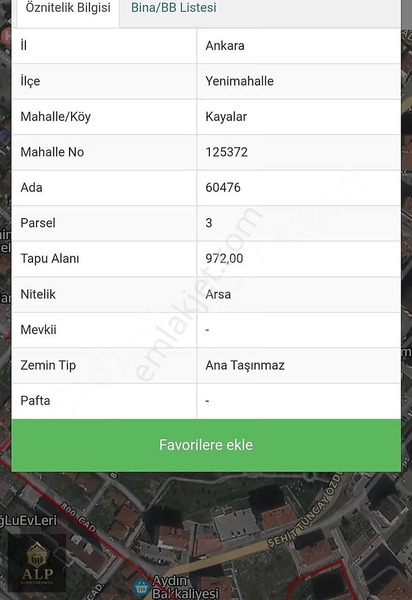 Alp Gayrimenkul'den Şentepe Kayalarda 159 M2 İmarlı Arsa - Görsel 3