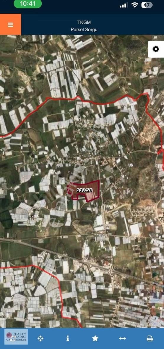 Serik Yukarıkocayatakta Satılık Tarla