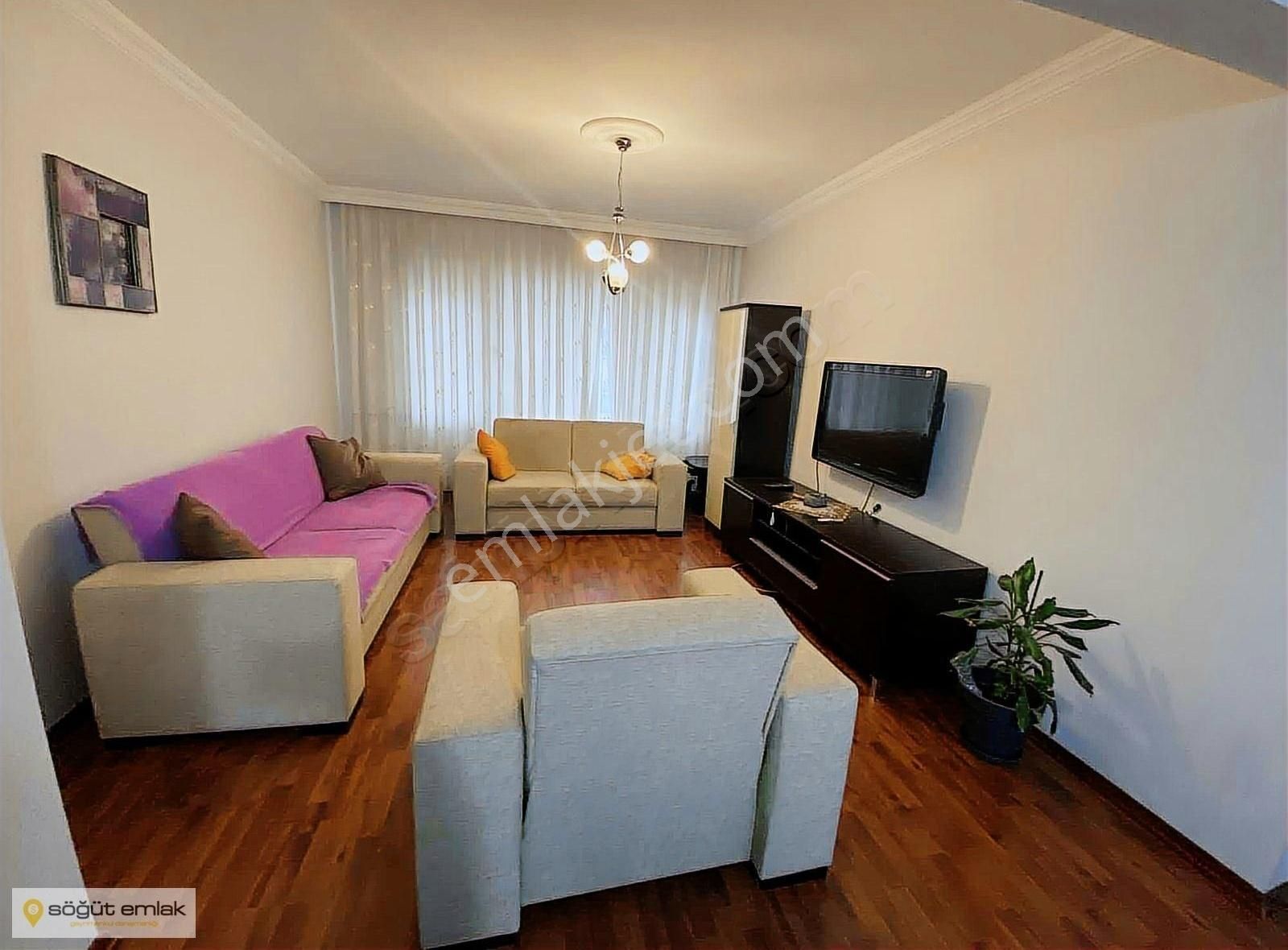 Söğüt Emlak - Site 59 Ara Kat Full Eşyalı 3+1 Kiralık Daire - Görsel 4