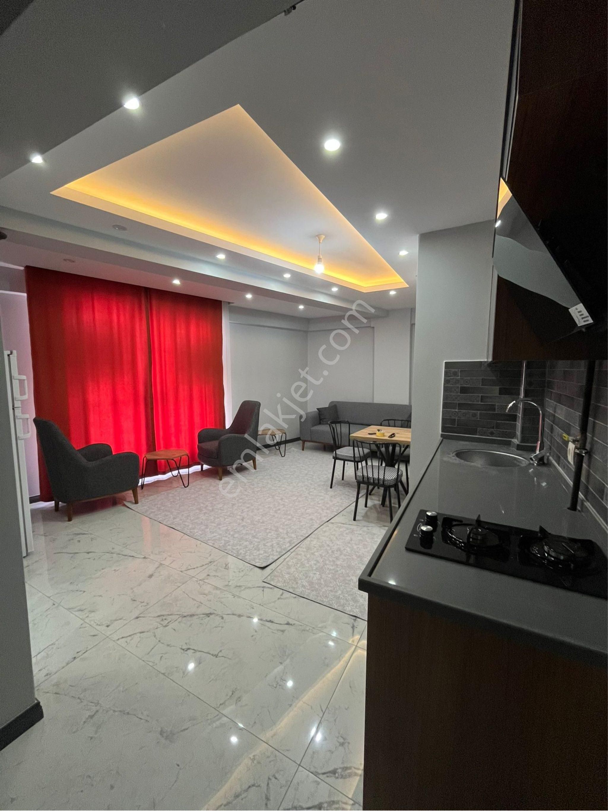 Denizli Akkonak’da 55m2 1+1 Eşyalı Asansörlü Kiralık Apart - Görsel 2