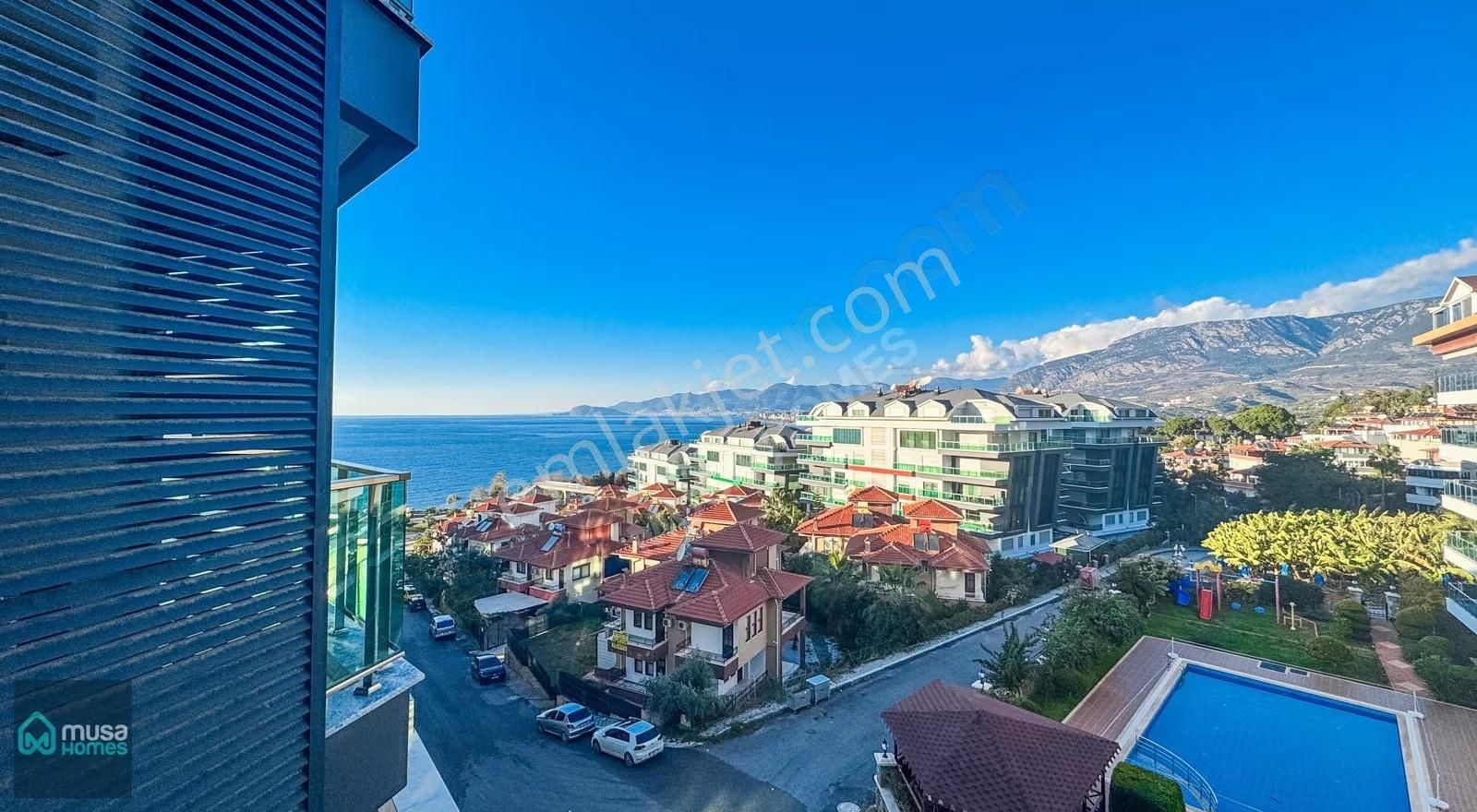 Alanya Kargıcak Mah. Konak Sitesinde Deniz Manzaralı 1+1 Daire - Görsel 21
