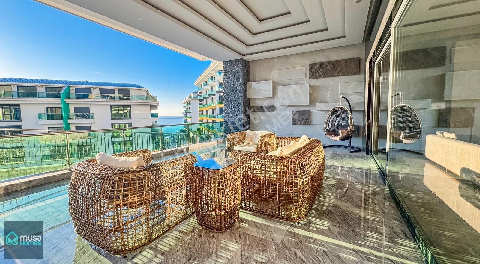 Alanya Kargıcak Mah. Konak Sitesinde Deniz Manzaralı 1+1 Daire - Görsel 10