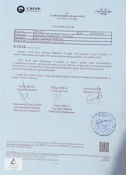 Avantaj Gayrimenkul'den Canik Demirci'de Satılık Projeli Tarla - Görsel 2