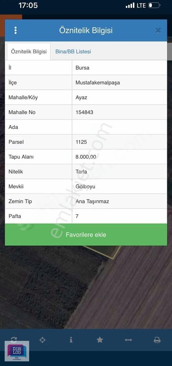 Ayaz Köyde Kaçırılmıcak Fırsat Tarla 8.000 M2