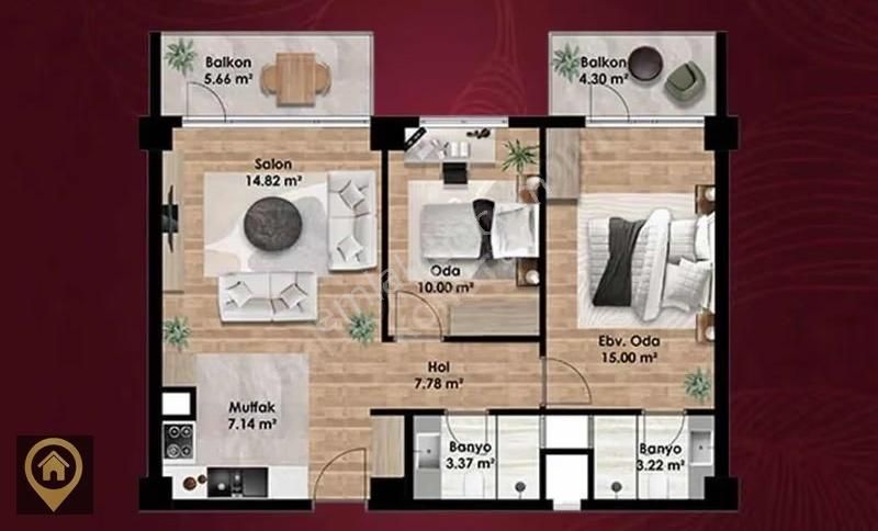 Ankara Saraycık 2+1 Fırsat Satılık Daire - Görsel 2