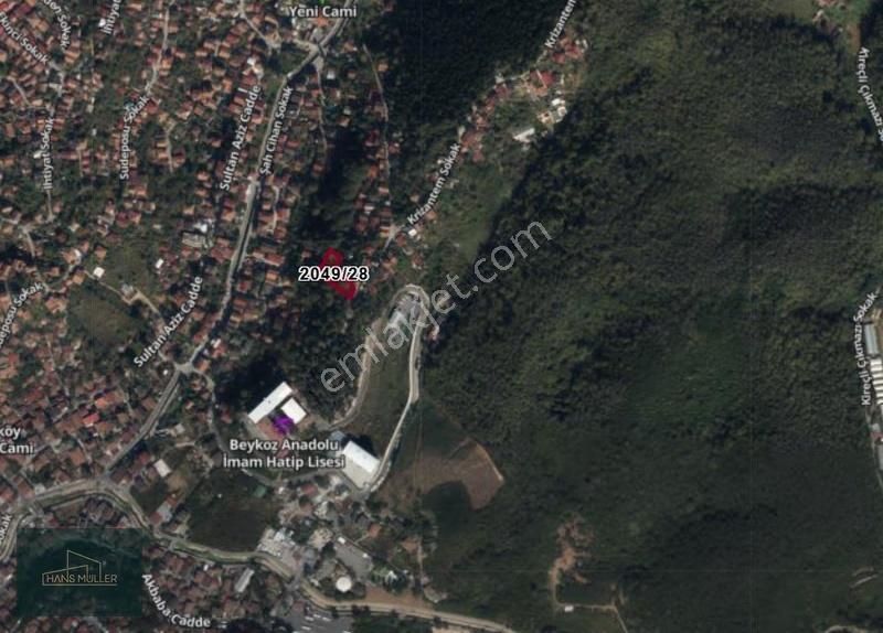 Beykoz Tokatköy'de Satılık 1,500m2 Arsa