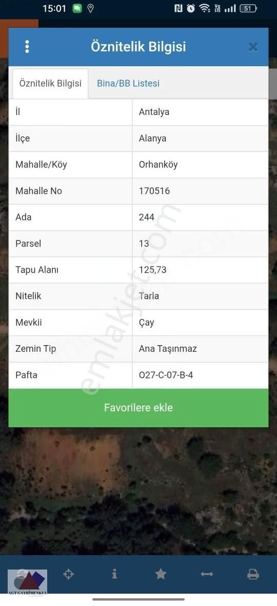 Antalya Alanyada Yatırımlık Tek Tapu Arsa - Görsel 2
