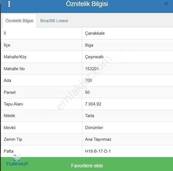 Çanakkale Biga Çeşmealtı 7.000m2 Fırsat Satılık Tarla - Görsel 5