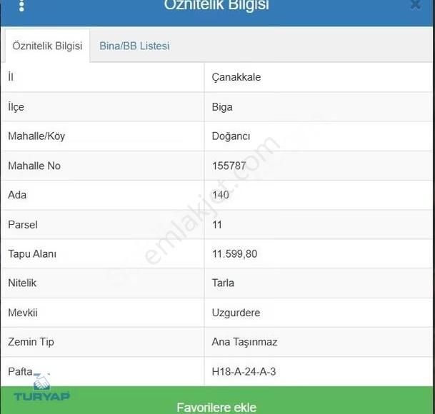 Çanakkale Biga Doğancı Köyü Üniversiteye Yakın Fırsat Tarla - Görsel 2