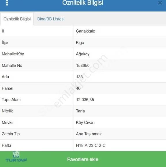 Çanakkale Biga Ağaköy Gelişen Bölgede 12.036m2 Yatırım Fırsatı - Görsel 14