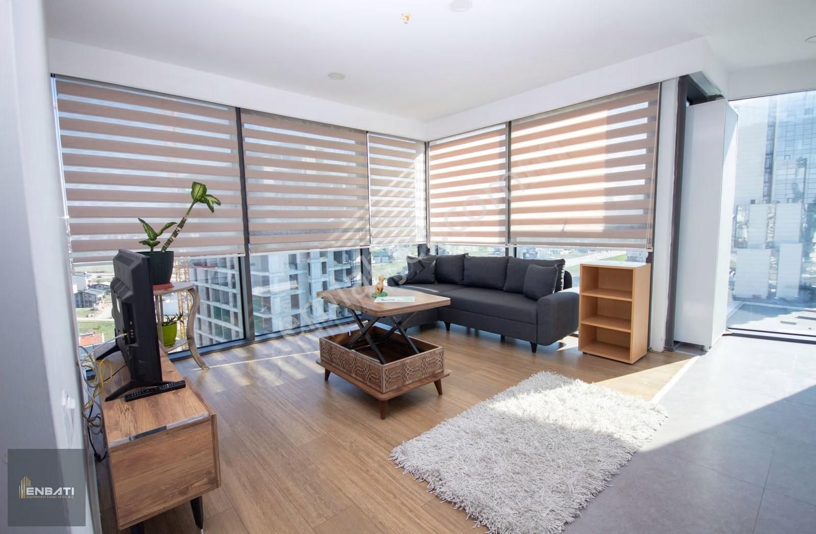 Elmartowers Büyük Tip Eşyalı Çift Cephe Satılık Boş 1+1/enbatı