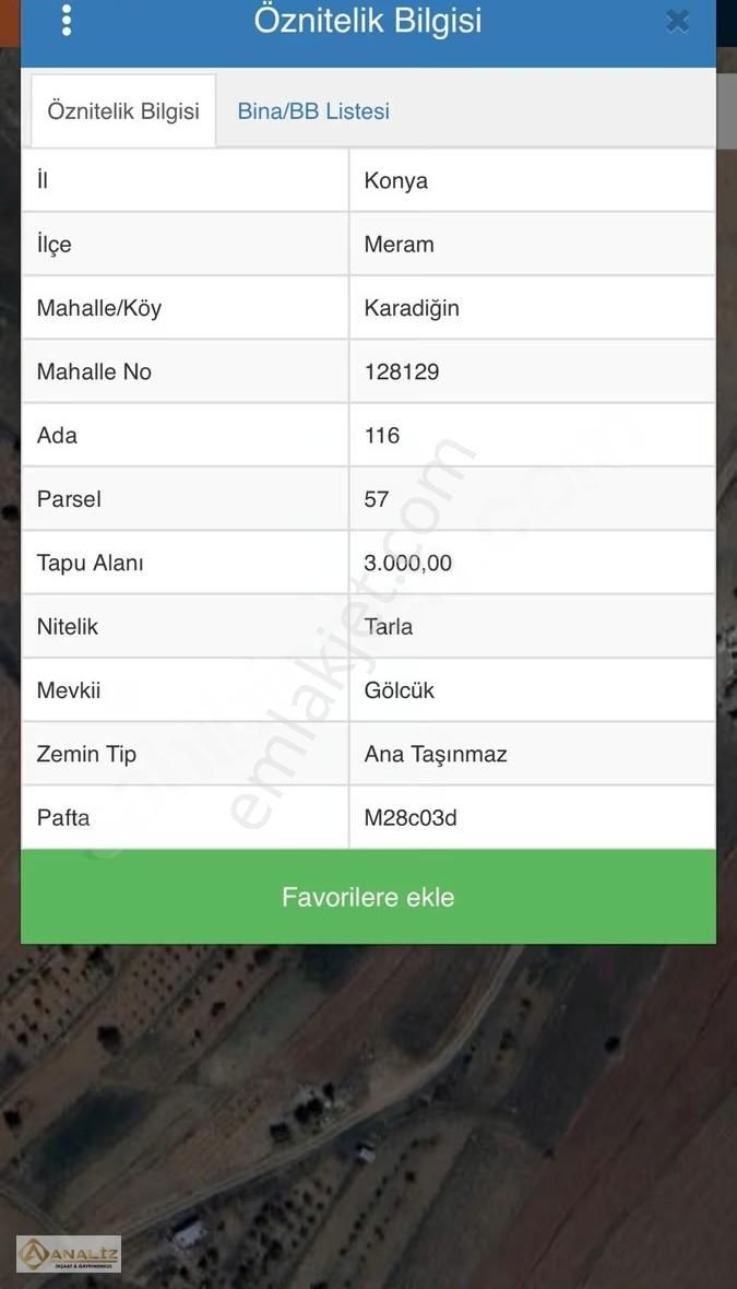 Analiz'den Karadiğin Mahallesinde 3.000 M2 Satılık Tarla - Görsel 2