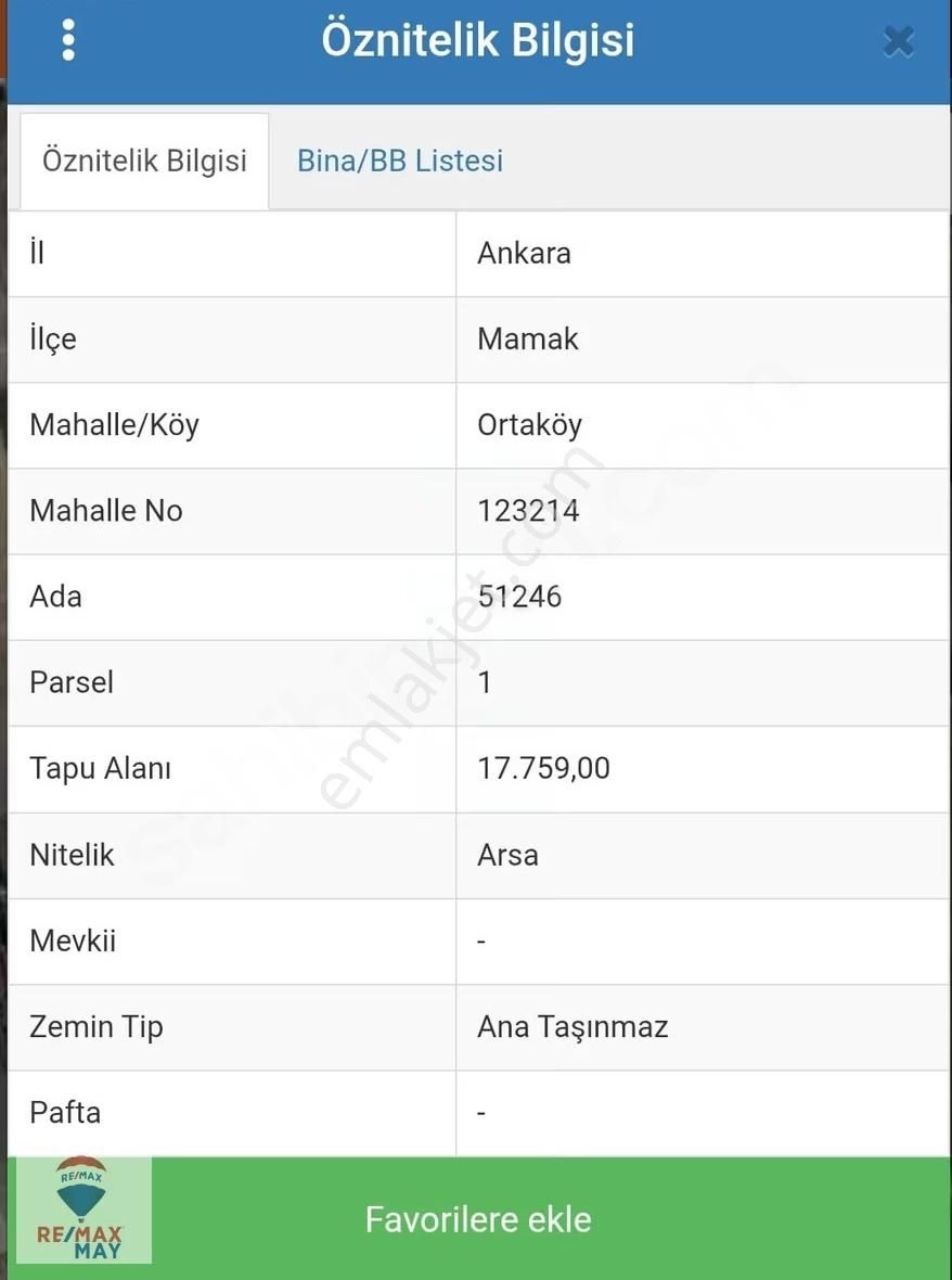 Mamak Ortaköy ' De Ticari İmarlı Yatırımlık Satılık Arsa - Görsel 2