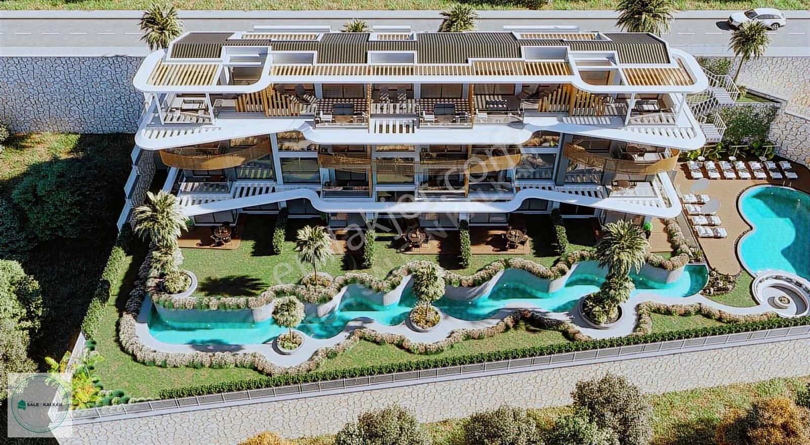 Kalkan'da Ultra Lüks Deniz Manzaralı 3+1 Sıfır Daire