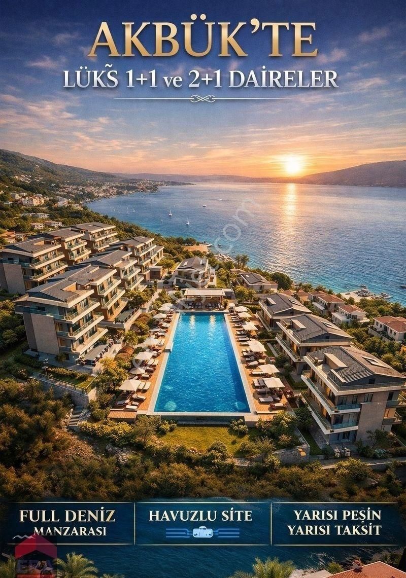 Didim Akbük Te Satılık Projeden 1+1 Ve 2+1 Daireler