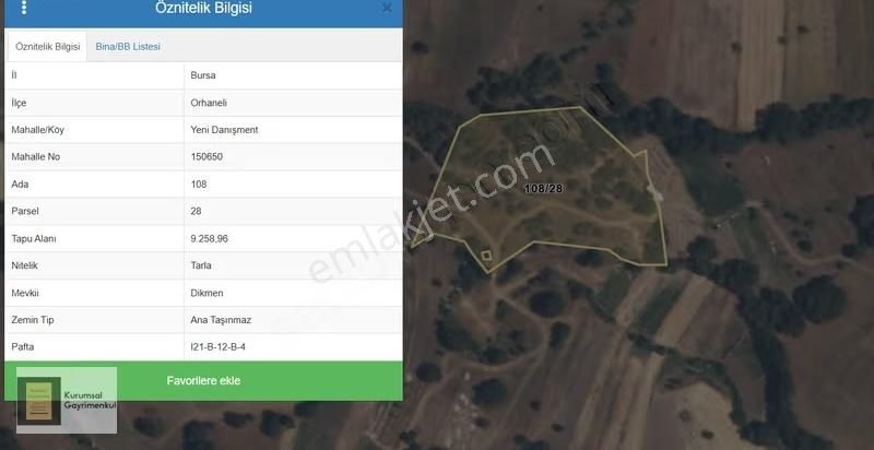 Orhaneli Yenidanişment Köyü Satılık Tarla - Görsel 4