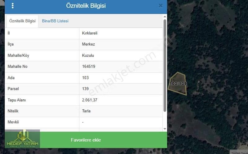 İşte Yatırım Fırsatı Su-yol Var Tektapu Arazi [ 2.061 M2 ] - Görsel 8