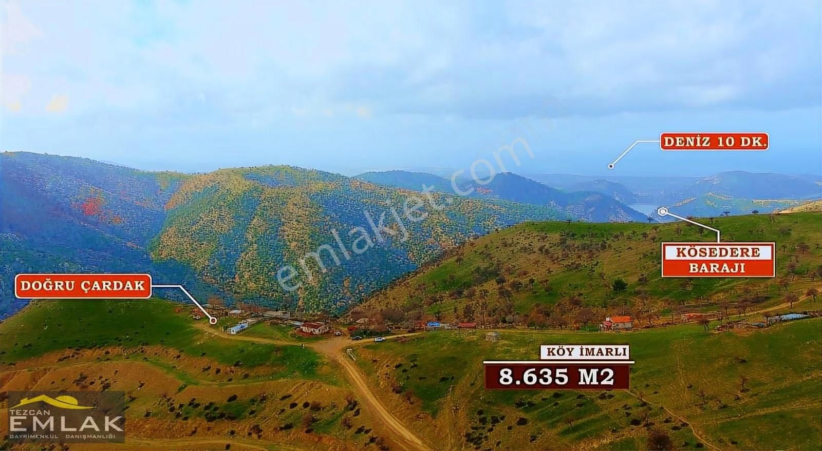 Çanakkale Ayvacık'ta Deniz Manzaralı Satılık Tarla (21.305 M²)