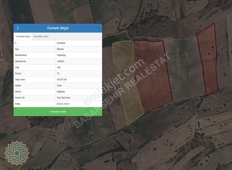 Kırklareli Merkez De Yatırımlık Satılık Tarım Arazisi Tarla - Görsel 4