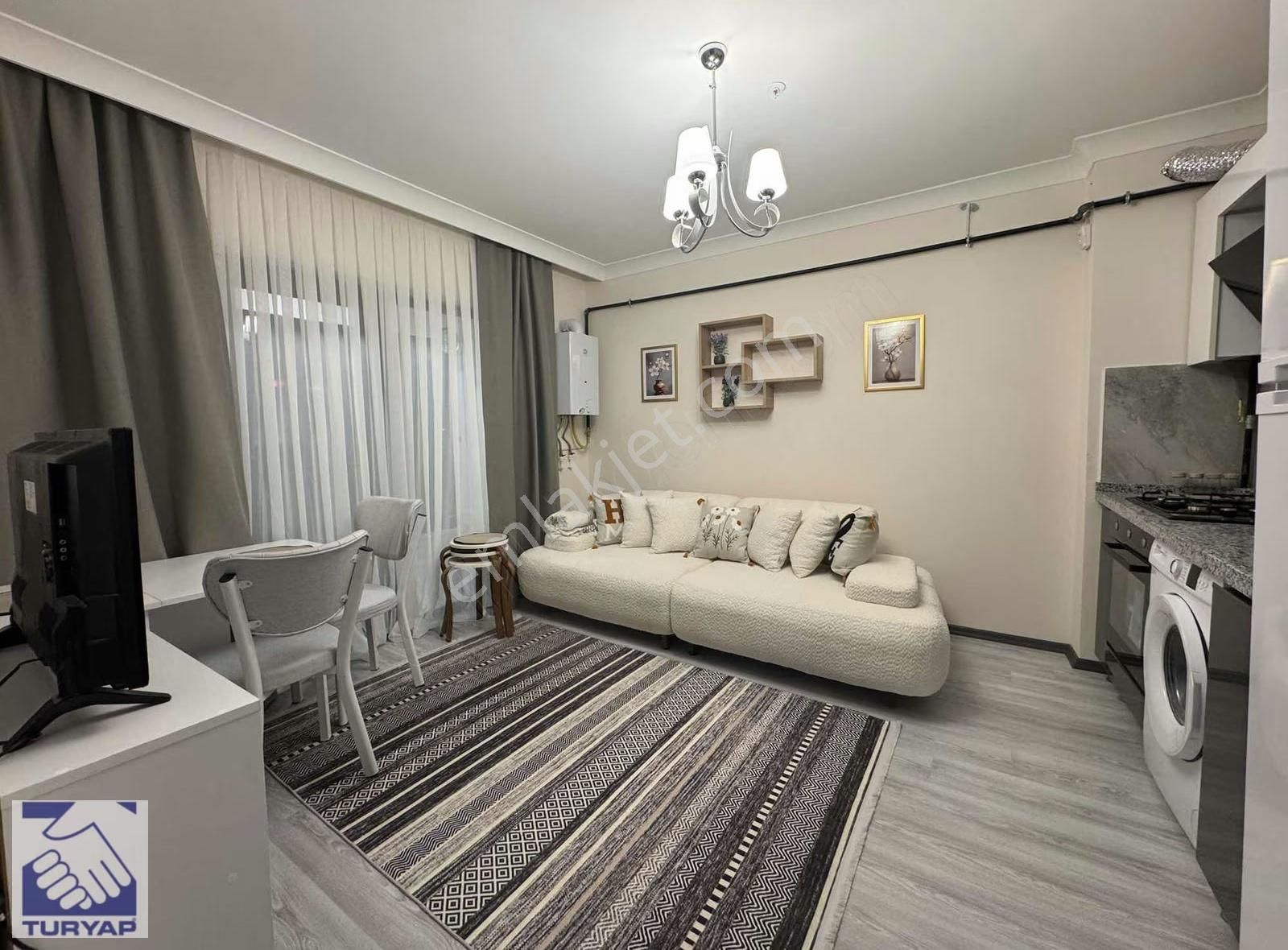 Havaalanı Yolunda Güvenlikli Sitede Tam Eşyalı Kiralık 1+1daire - Görsel 11