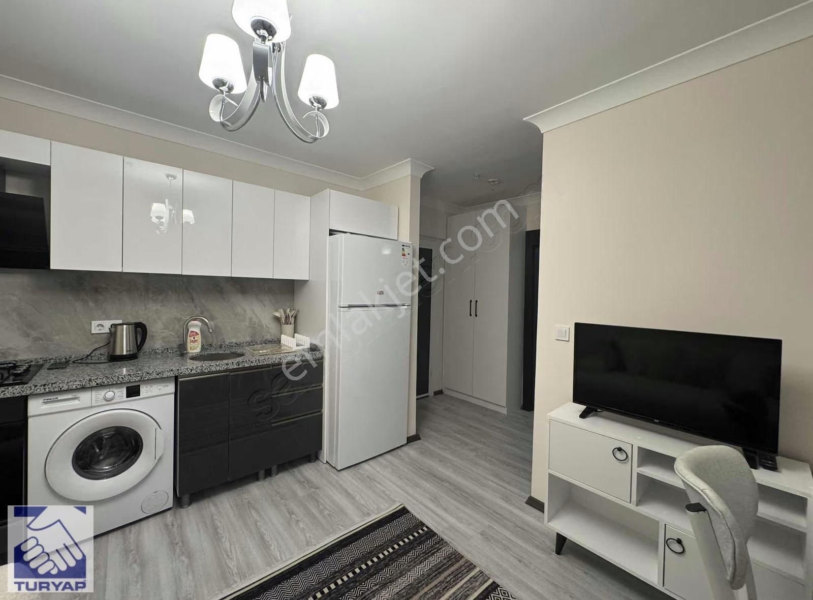 Havaalanı Yolunda Güvenlikli Sitede Tam Eşyalı Kiralık 1+1daire - Görsel 21