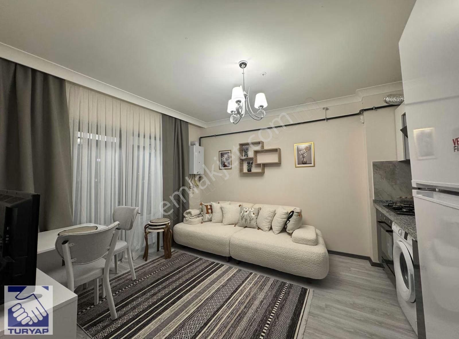 Havaalanı Yolunda Güvenlikli Sitede Tam Eşyalı Kiralık 1+1daire - Görsel 20