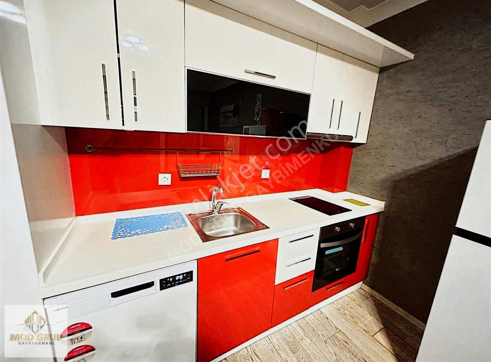 Mod Grup Dan Cam Balkonlu Eşyalı 1+1 Süper Lüx 24 Saat Güvenlik - Görsel 9