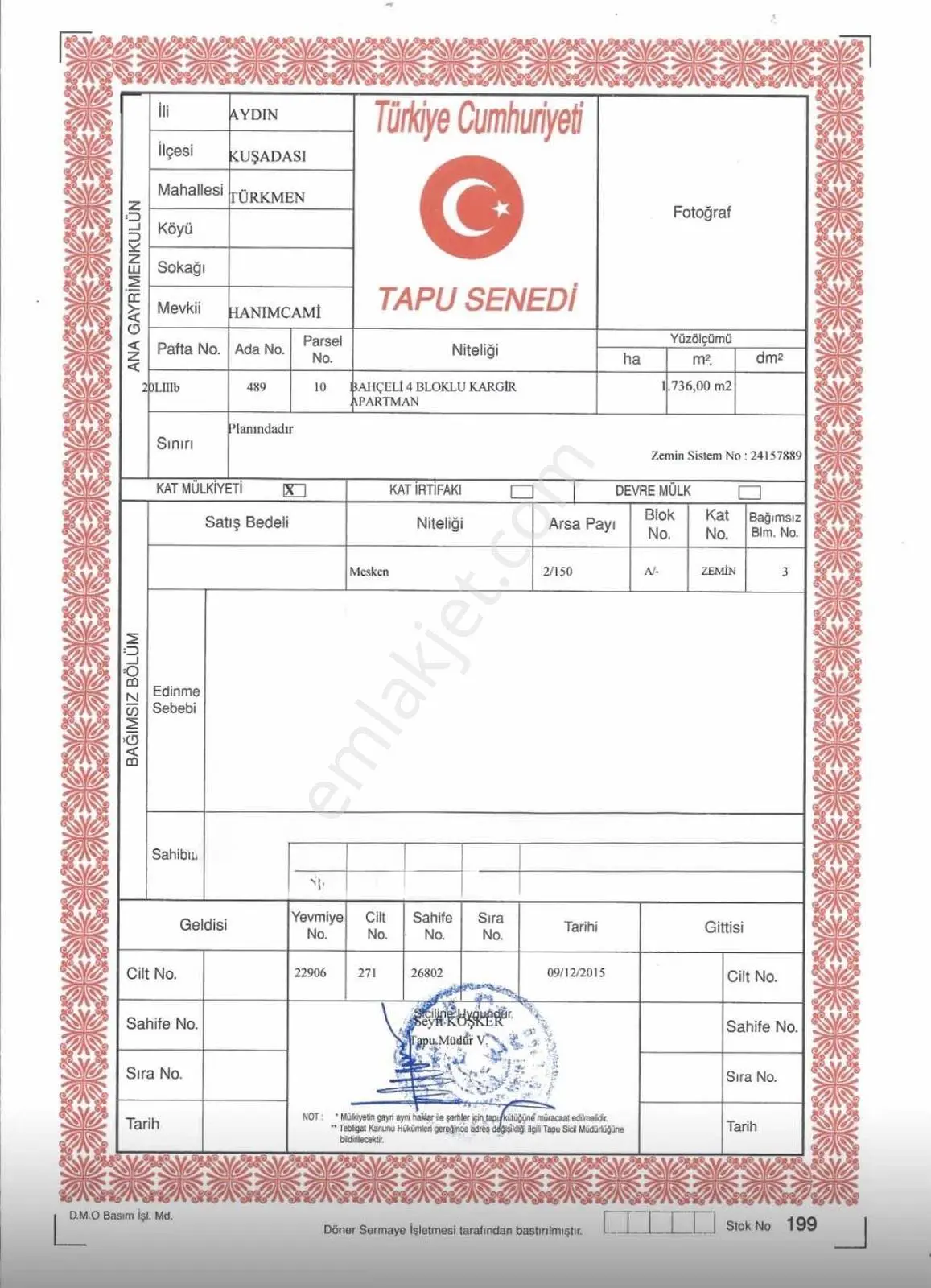 Merkez-yeni Yapı -denıze 900 Metre-doğal Gazlı-site İçi-havuzlu - Görsel 4