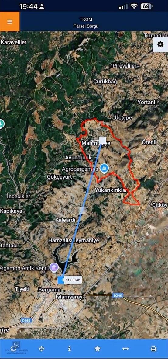 Bergamaya Yakın Köyde İmarlı Arsa - Görsel 2