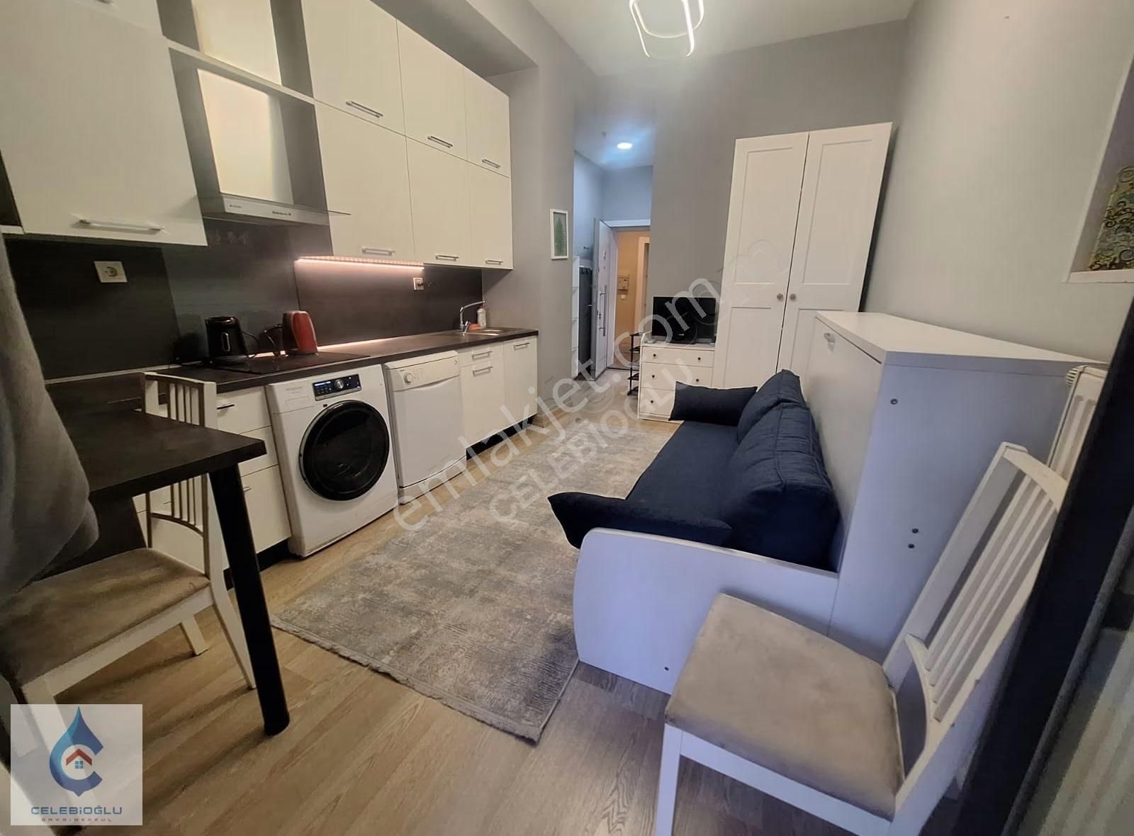 Terrace Mix'te Kış Bahçeli, Eşyalı 1+0 Stüdyo Kiralık Daire - Görsel 11