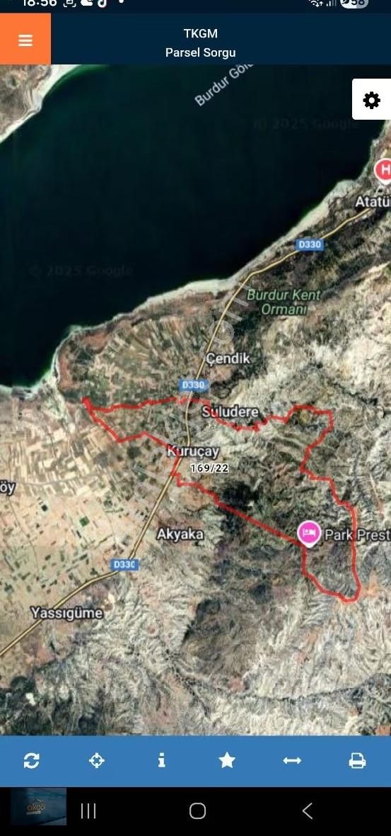 Burdur Merkez Kuruçayda Satılık Göl Manzaralı Arsa - Görsel 10