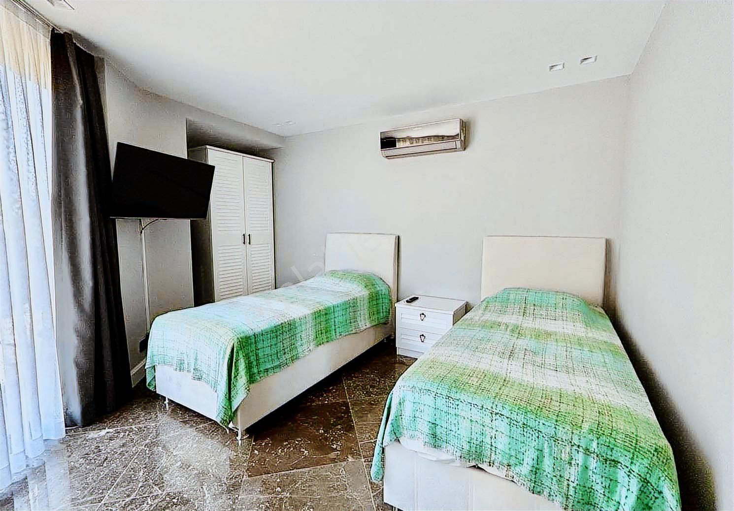 Bodrum Bitez Sahil Plajlı Sitede Eşyalı Bahçe Katı Kiralık Daire - Görsel 8