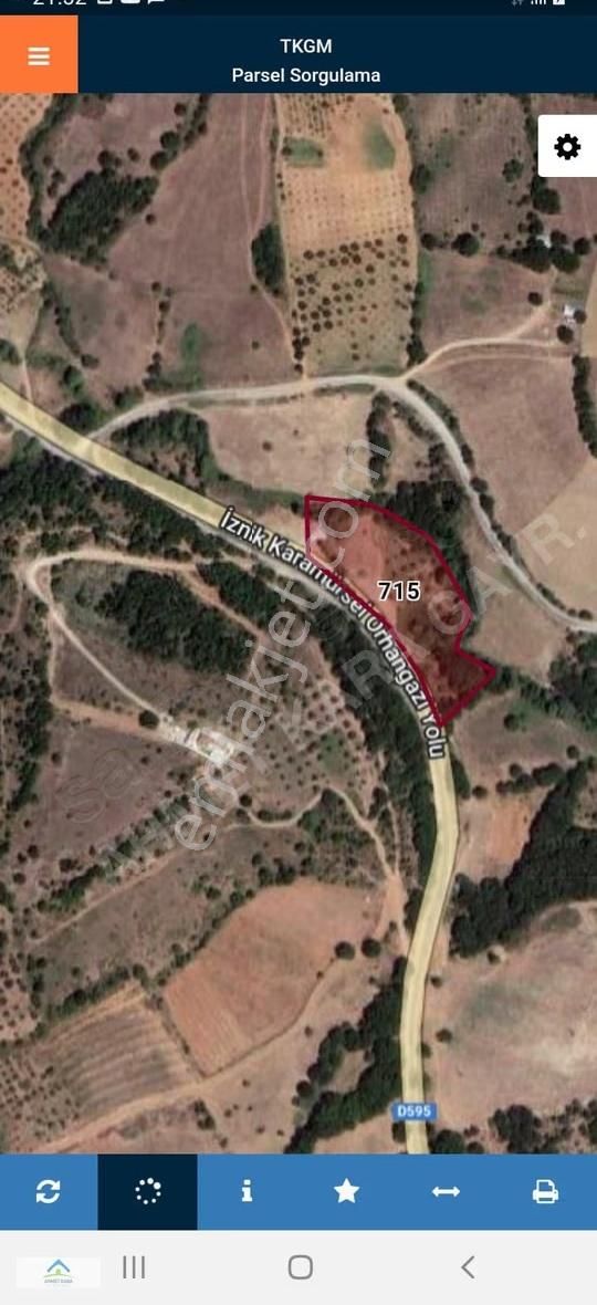 Bursa İznik Bayındır Mahallesi Asfalt Yol Cepheli 6.370 M2 - Görsel 3