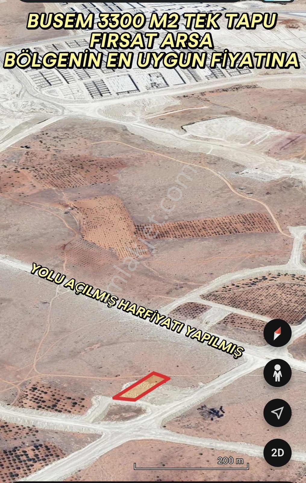Baron Dan Busem Sanayi 3300 M2 Tek Tapu Arsa Harfiyatı Yapılmış - Görsel 3