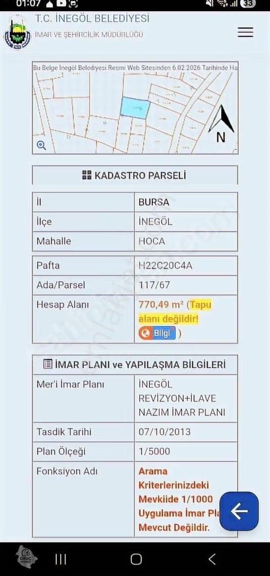 Oruç Emlak'tan Hoca Köyde Villa Arsası - Görsel 2