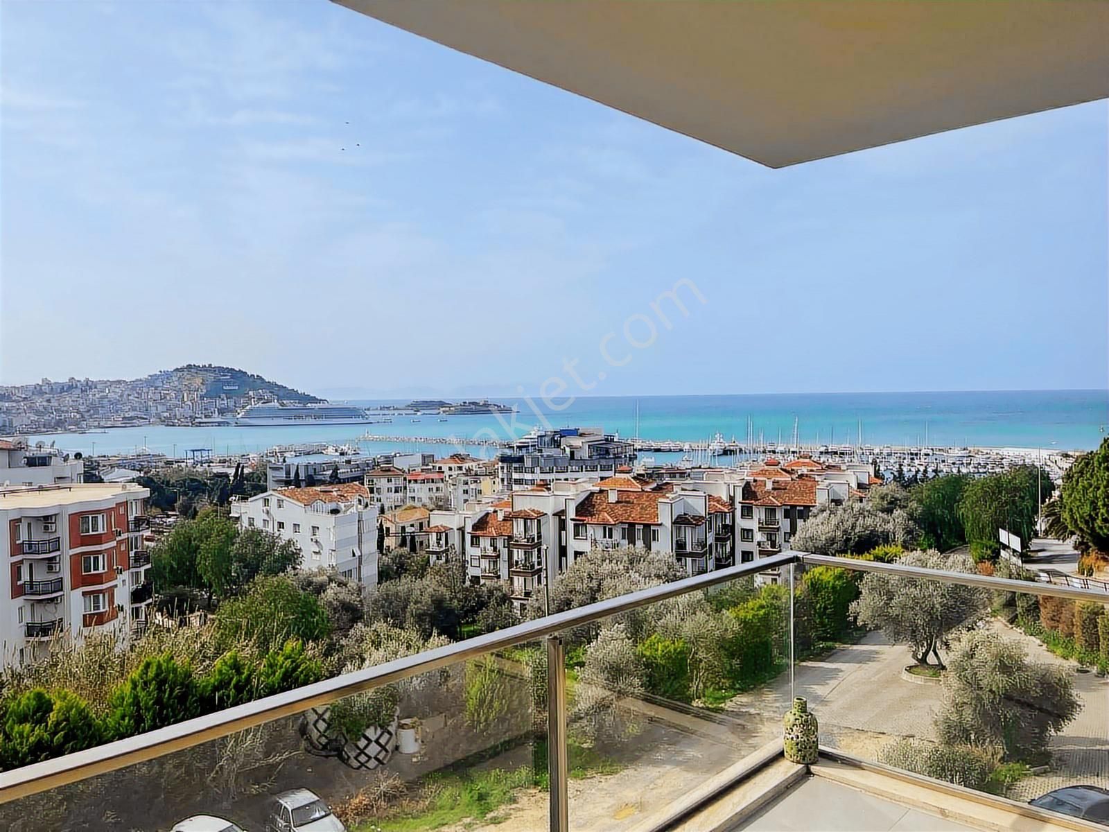 Kuşadası Marinada Full Deniz Manzaralı Kiralık 4+1 Çatı Dubleks! - Görsel 21