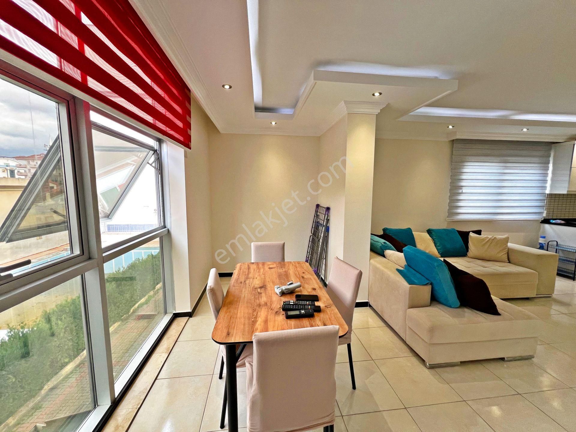 Alanya Obada Kiralık 1+1 Site İçi Havuzlu Eşyalı Lüks Daire - Görsel 12